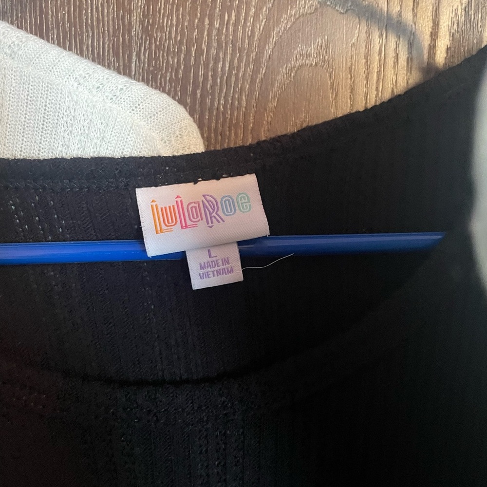 LuLaRoe Short Sleeve Tops - Black, White, Purple - Picture 7 of 7